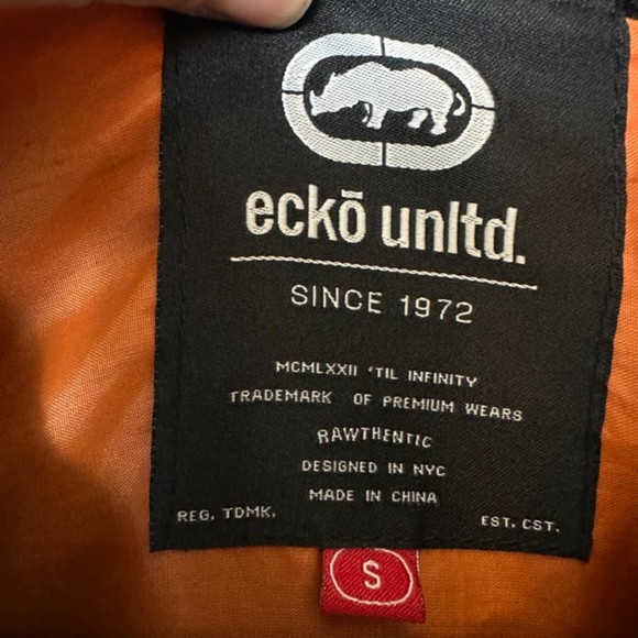 Ecko Unlimited Military Green Lightweight Jacket, Size S - Picture 3 of 5